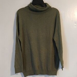BCBGMaxAzria Turtleneck‎ Sweater in Green Knit